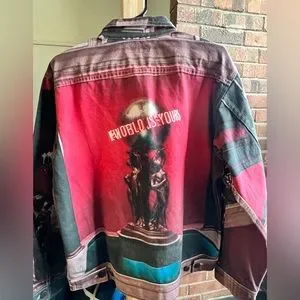 ジャケット・アウター Supreme Scarface Denim Jacket XL FW17 Supreme Scarface World Is Yours Denim Jacket Multi Size